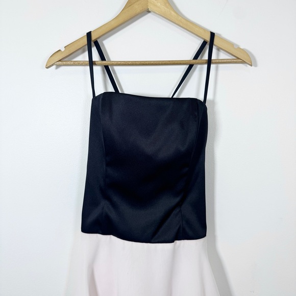 Jessica McClintock - Black and Light Pink Tiered Dress - Picture 3 of 12